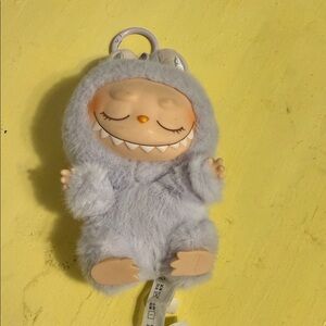 The Monsters lavender Labubu Plush Keychain